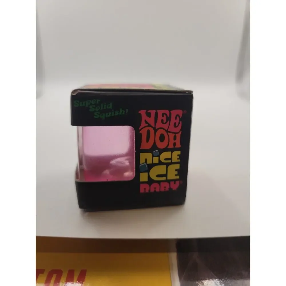 Needoh Nice Baby Mini Ice Cube Fidget Cube Toy PINK Sensory Viral NEW
